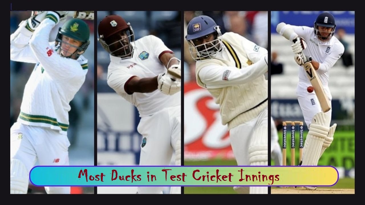 Most Ducks in Test Cricket Innings: Players with the Highest Number of Ducks in Test History